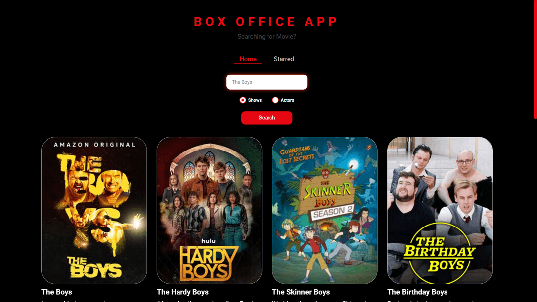 Box Office Application