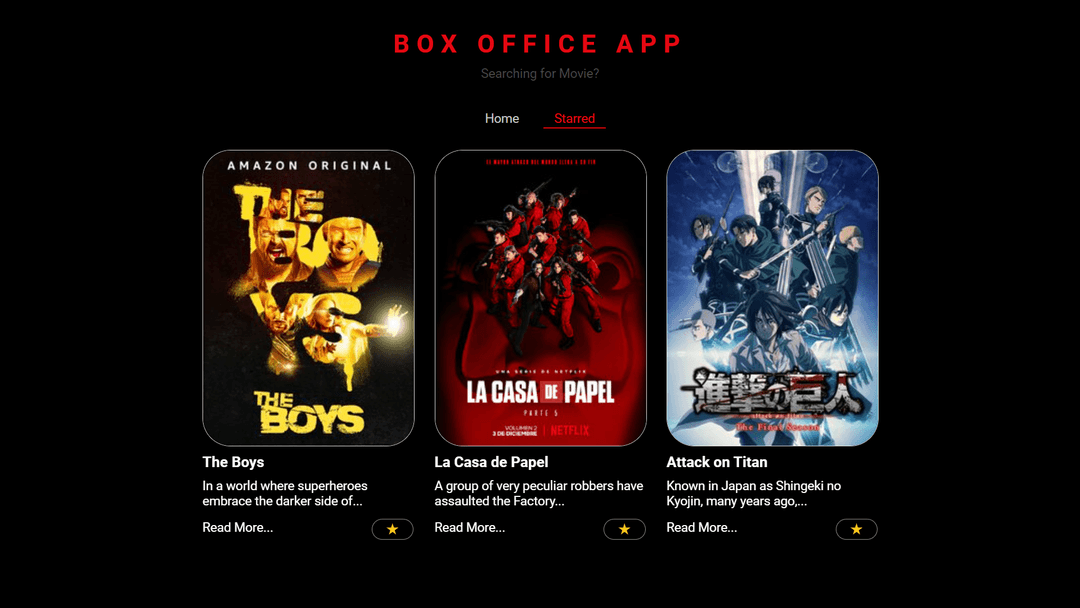 Box Office Application